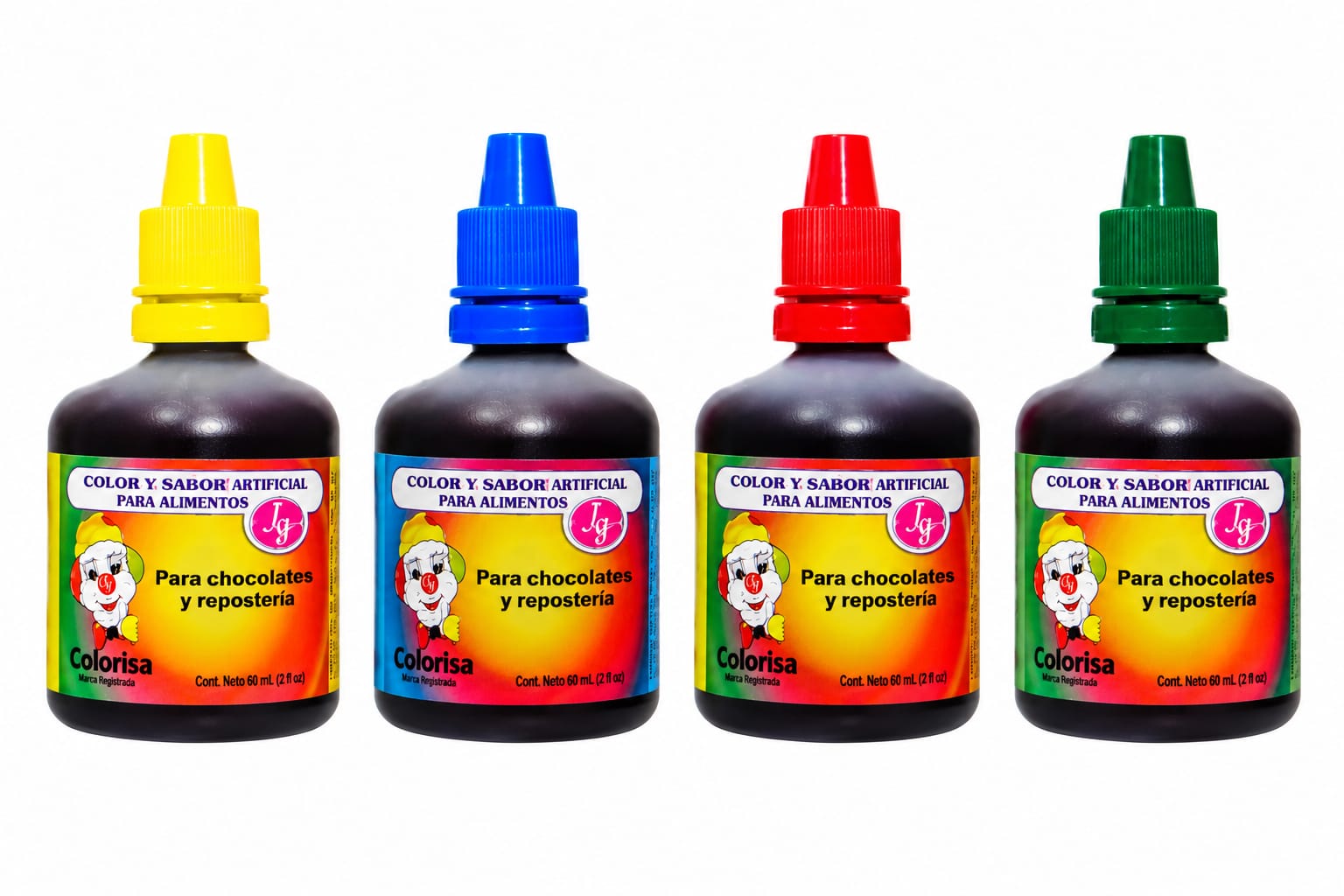 COLOR VERDE LIQUIDO 60 ML COLORISA