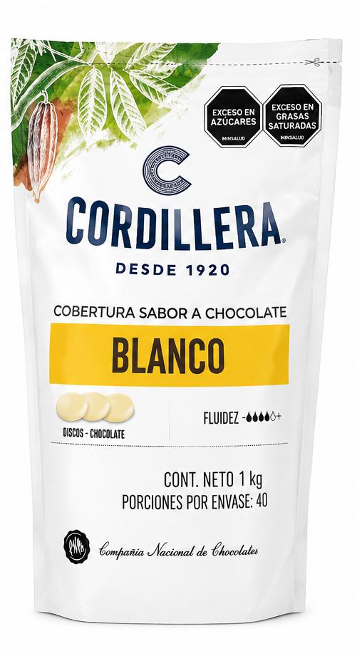 CHIPS DE CHOCOLATE BLANCO 1000 GR  CORDILLERA