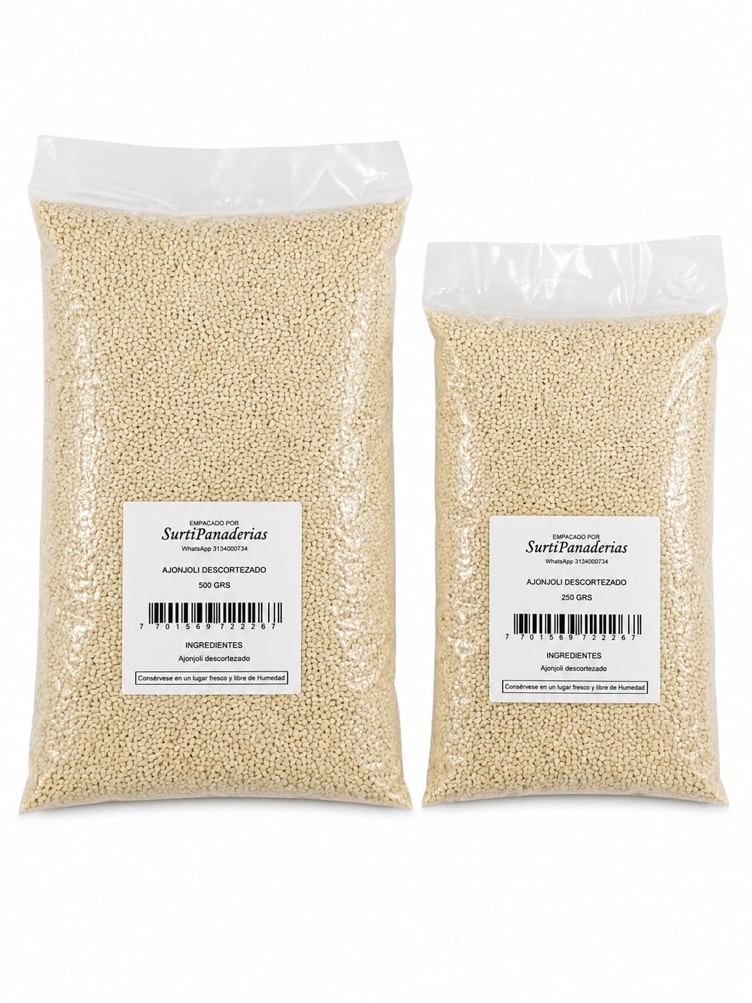AJONJOLI DESCORTIZADO 500 GR