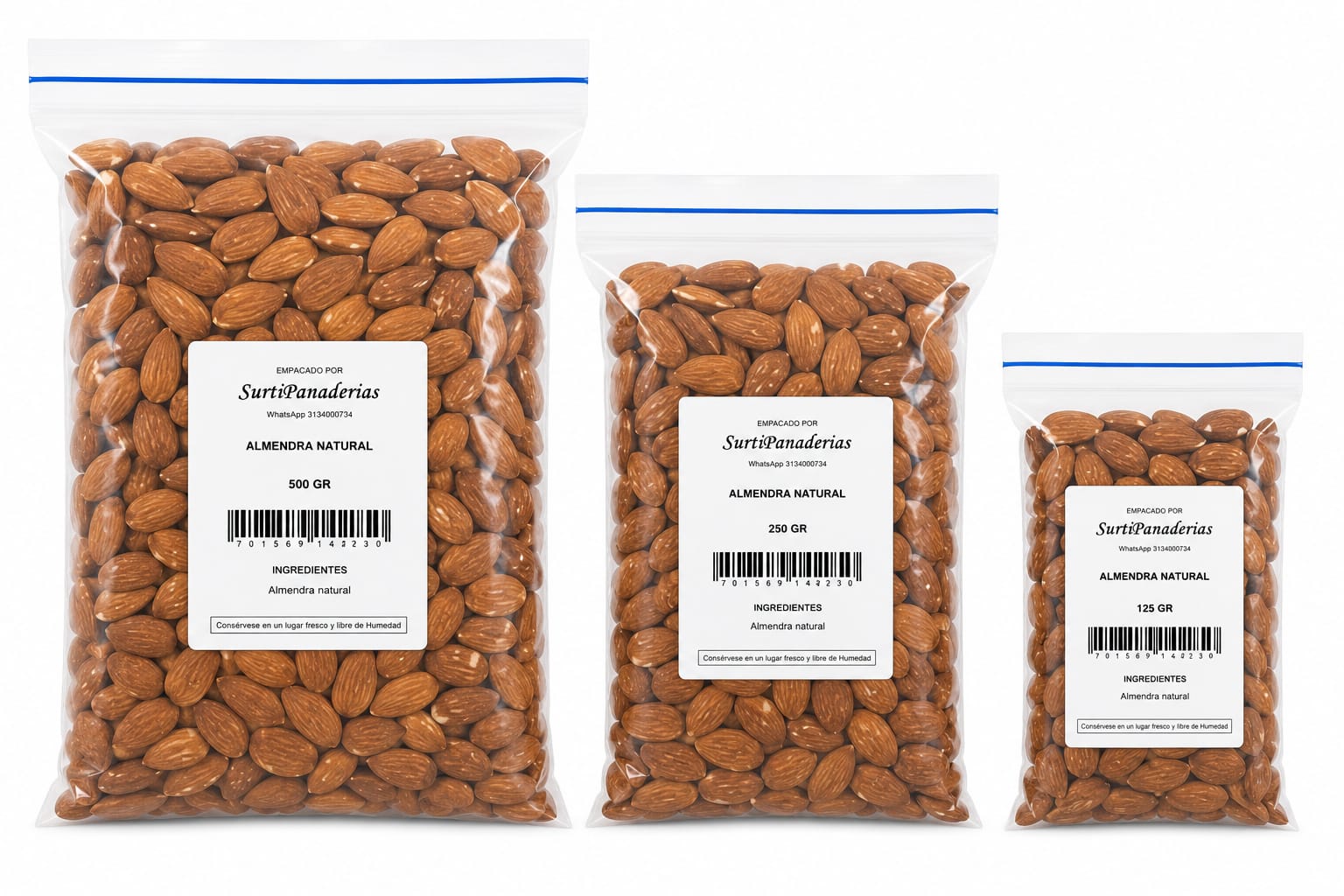 ALMENDRAS NATURALES 125 GR