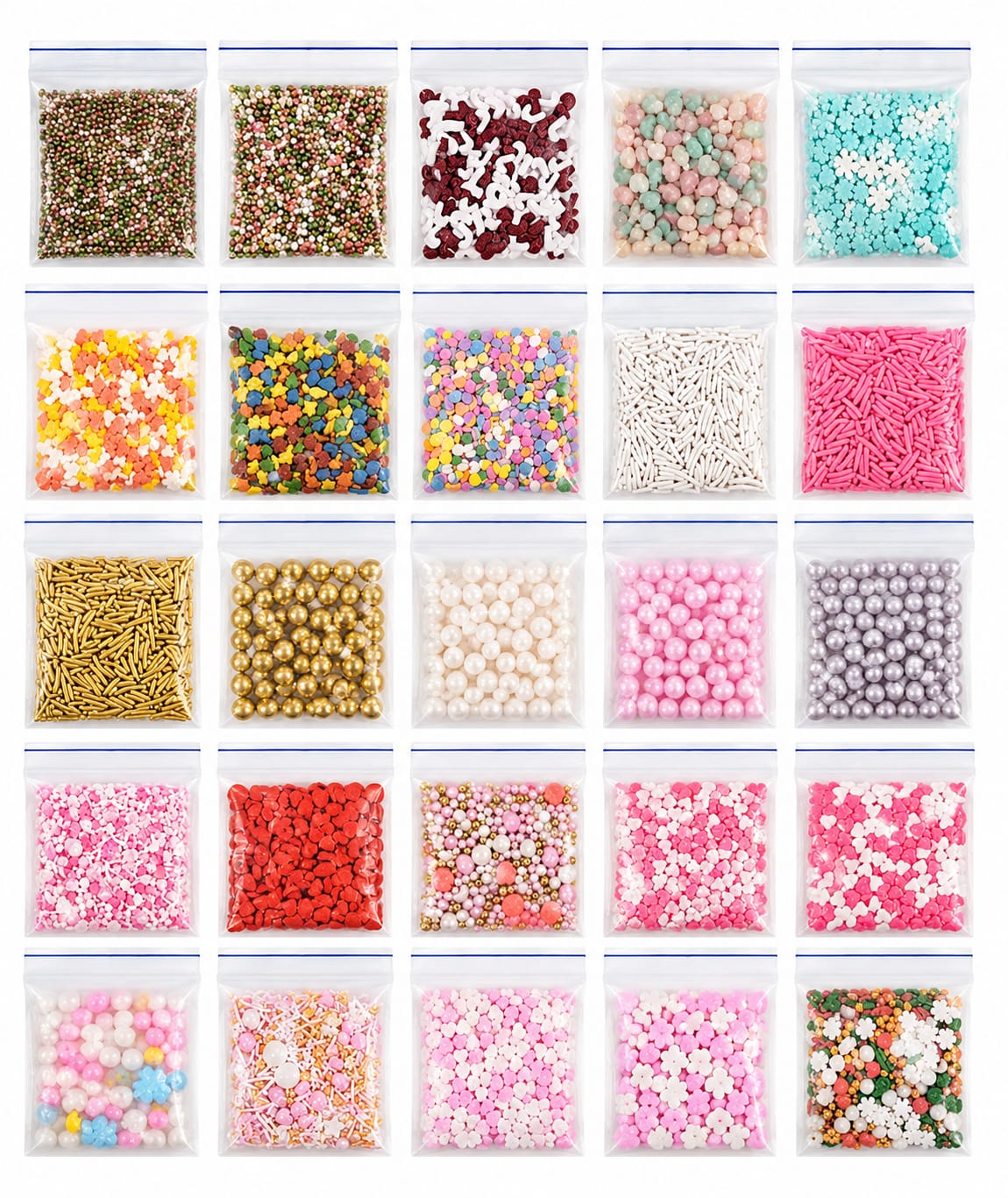 GRAGEAS DECORATIVAS Y SPRINKLES 25 GR