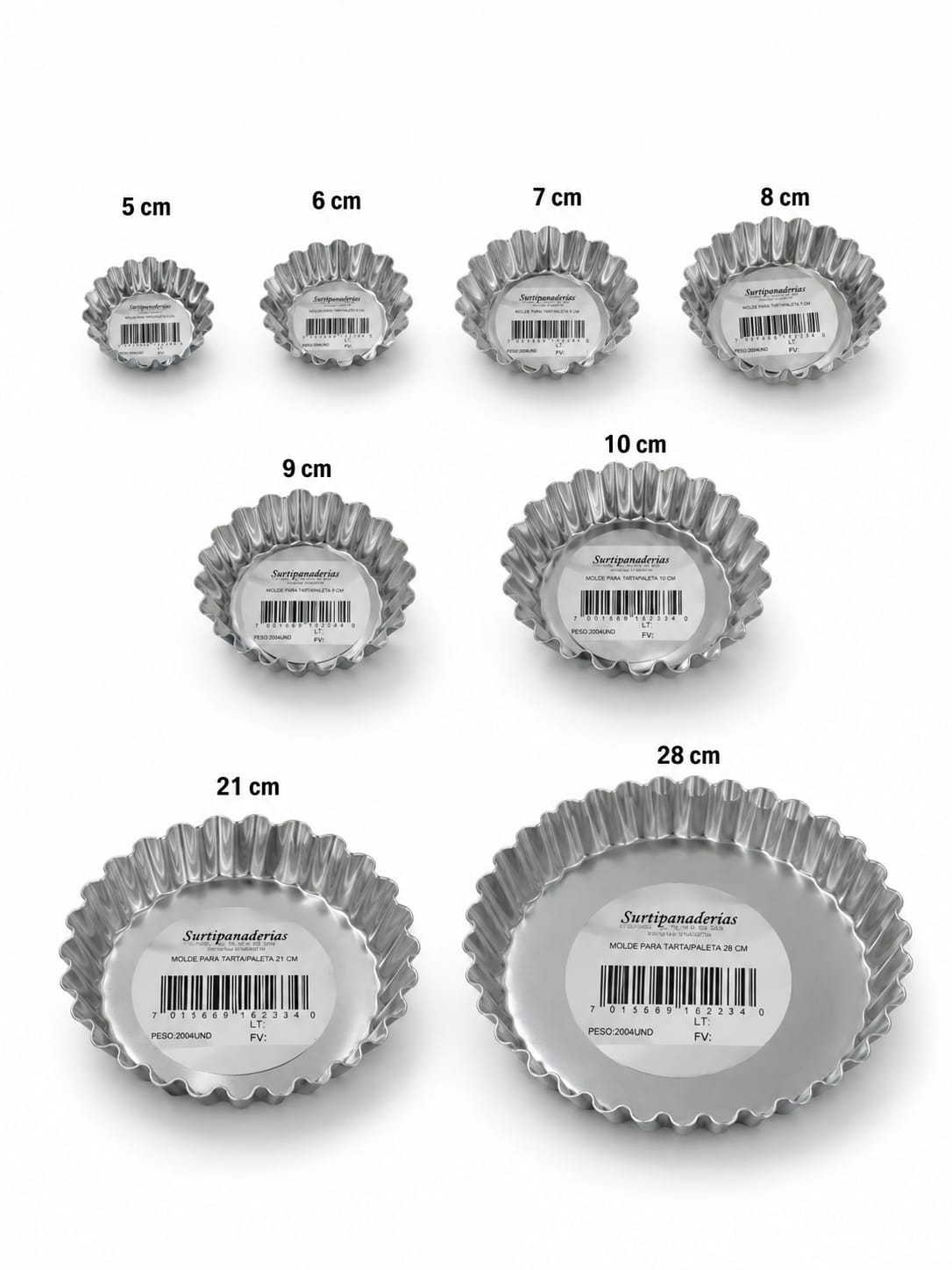 MOLDE PARA TARTALETA 5 CM